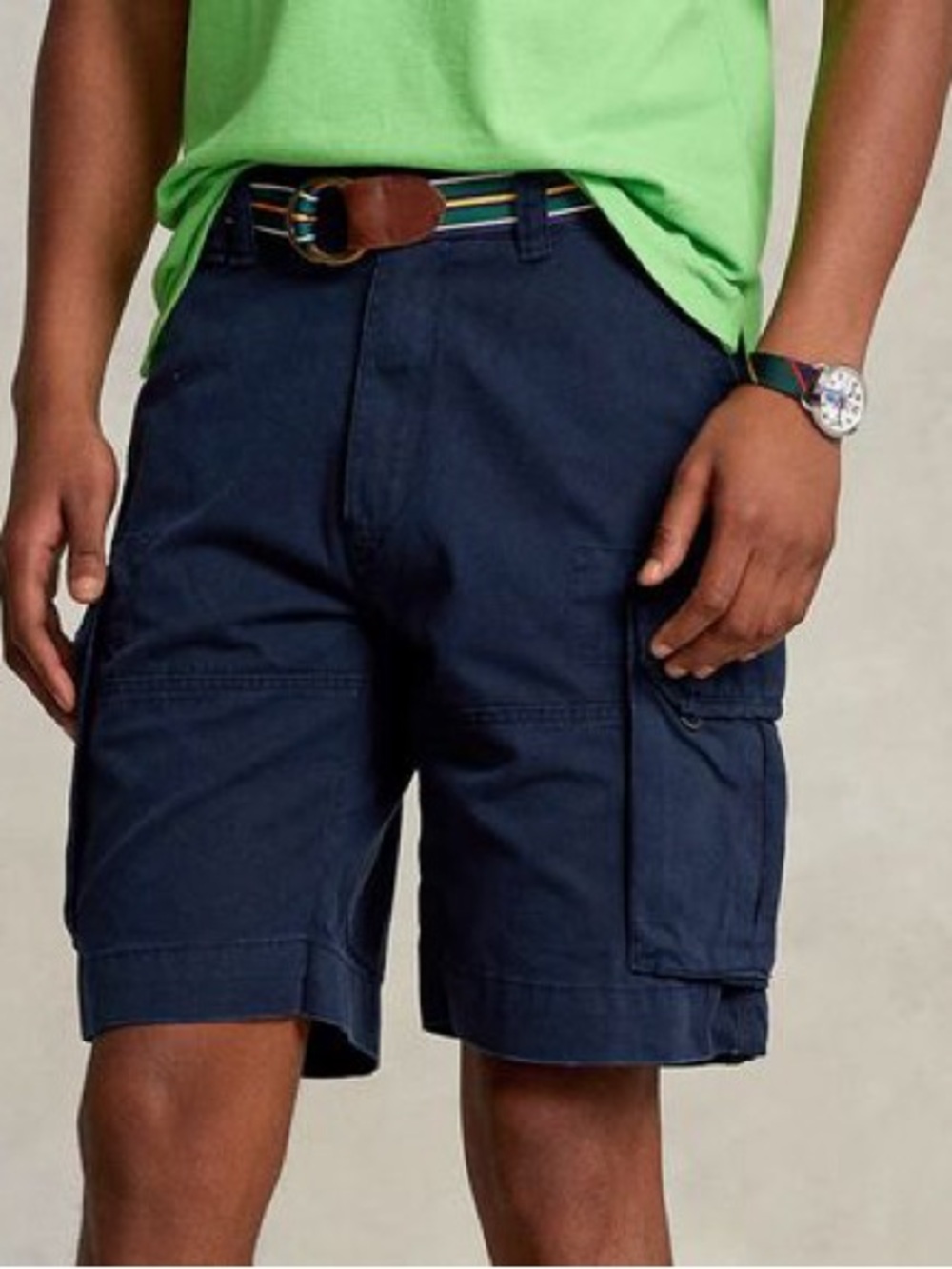 NWT! Polo Ralph Lauren Gellar Cargo Military Shorts Men’s Size 38 Navy Blue